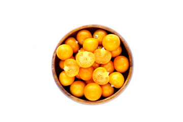 Fresh cape gooseberry. Delicious tropical fruit