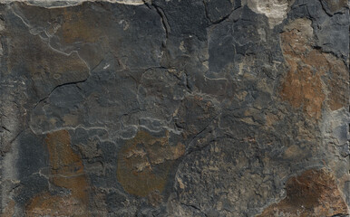 Texture of grey and rust stone slate - 781088009