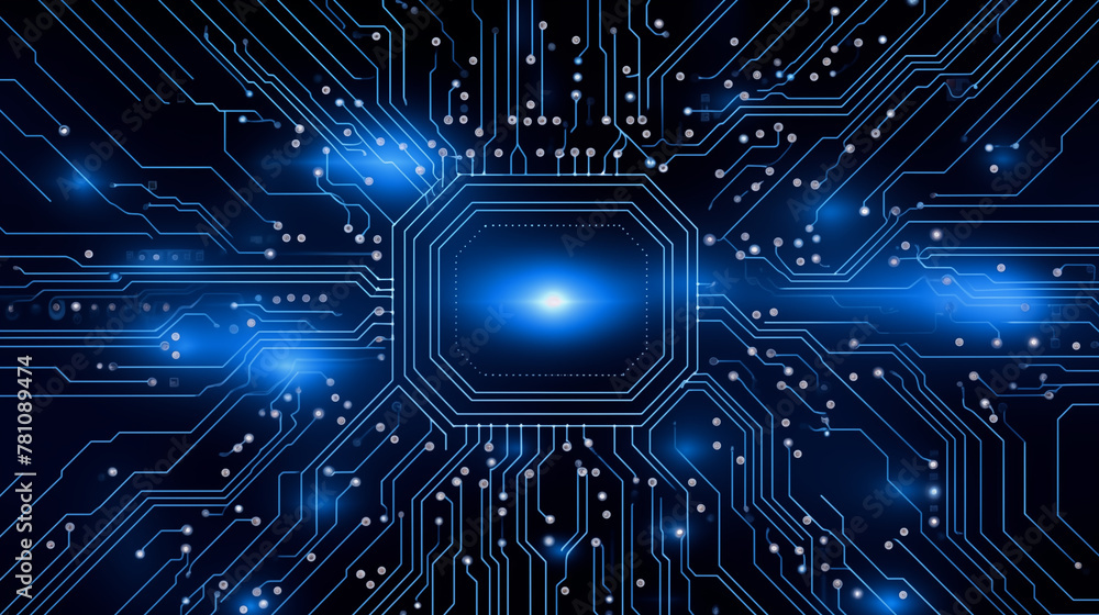 Poster abstract digital background with technology circuit board texture. futuristic digital electric tech 