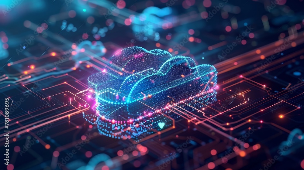 Poster cloud computing: a cloud storage system with data being securely stored and accessed remotely