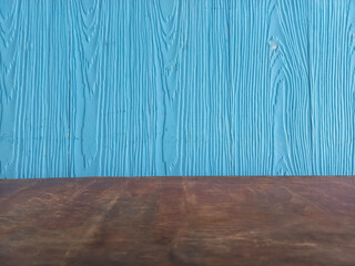 The surface has a blue wood pattern that imitates nature.