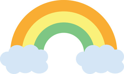 rainbow illustration sky element