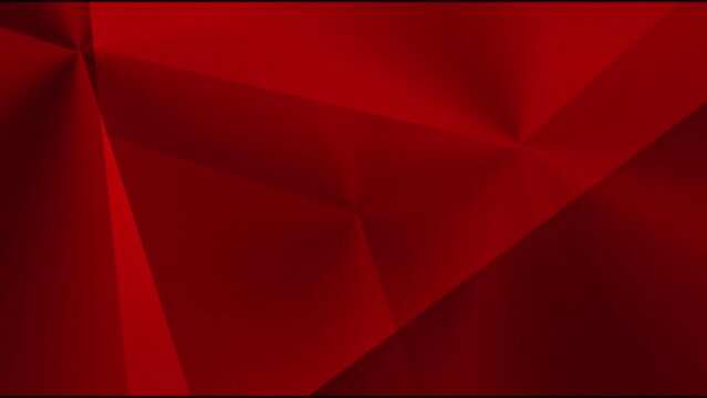 Triangle pattern vivid abstract red background. Monochrome red color