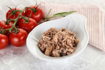 Canned tuna fish for salad