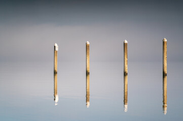 Salsbury Point County Park, Located on the shoreline next to the Hood Canal Bridge, Washington State