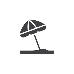 Beach Umbrella vector icon
