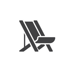 Lounge chair vector icon