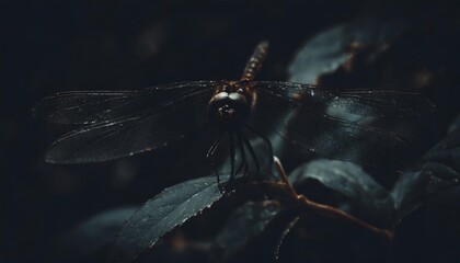 the dragonfly in nature the animal in wild life the insect in nature - obrazy, fototapety, plakaty