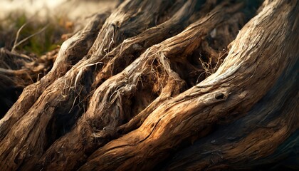 intricate patterns of driftwood - obrazy, fototapety, plakaty