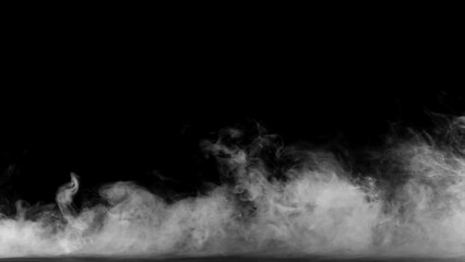 steam. Smoke floats above the loop floor