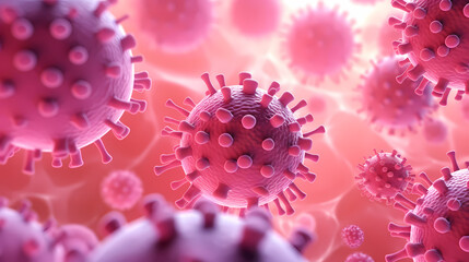 3D abstract virus