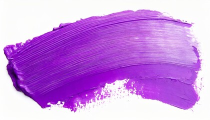 Generated imagepurple stroke of paint texture isolated on white backgroud, generated by AI