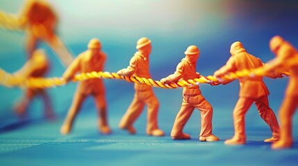 Successful teamwork in a dynamic workplace. copy space for text.