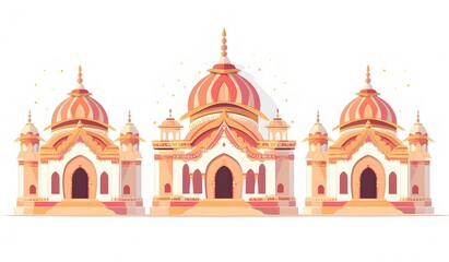 Obraz premium Ratha Yatra-vector illustration of Ratha Yatra. Lord Jagannath