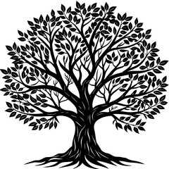 Obraz premium black and white tree