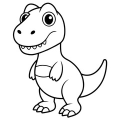 A dinosaur vector art illustration 