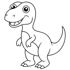 A dinosaur vector art illustration 