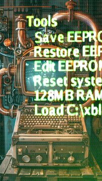 Retro and vintage steampunk inspired computer systems