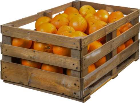 Stacked orange crates cut out png on transparent background