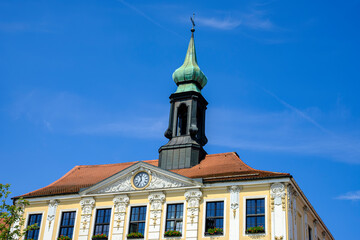 Rathaus Radeberg, Sachsen, Deutschland
