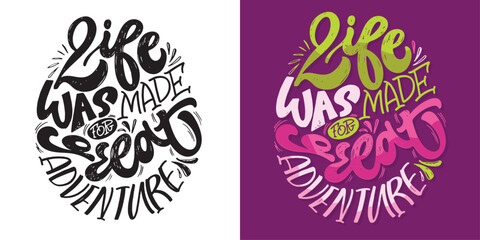 Cute funny vector hand drawn doodle lettering quote, t-shirt design, art print, mug print.