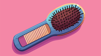 Hairbrush and comb create perfect hairstyle design