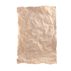 Wrinkled paper on a Transparent Background