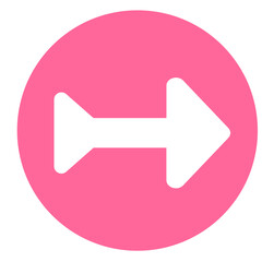 web arrow button isolated