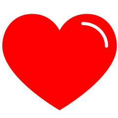 Hand drawn line heart