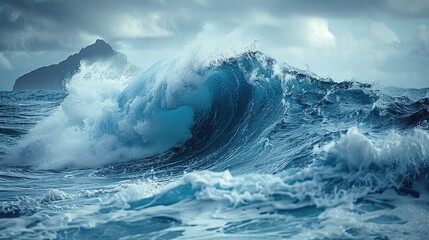 big blue waves