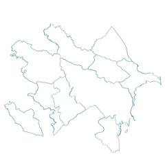 Azerbaijan detailed Map