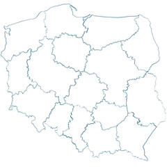 Map of Poland
