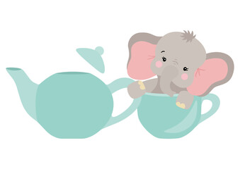 Little elephant in a tea cup - 781127681