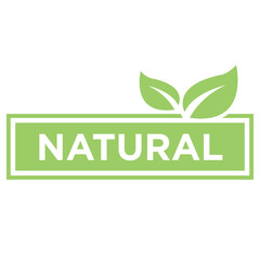 All Natural Organic Products 100 percent green rubber stamp