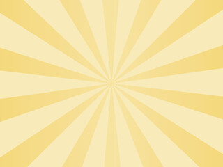 和風背景　パステルカラーの集中線　イエロー