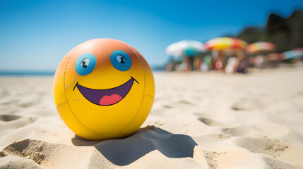Obraz premium Vibrant and Playful Beach Ball