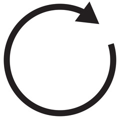 Circle arrow icon. Circular arrow icon, refresh, reload arrow icon symbol sign, vector illustration. Refresh arrows vector icon. filled flat sign for mobile concept and web design.  - obrazy, fototapety, plakaty