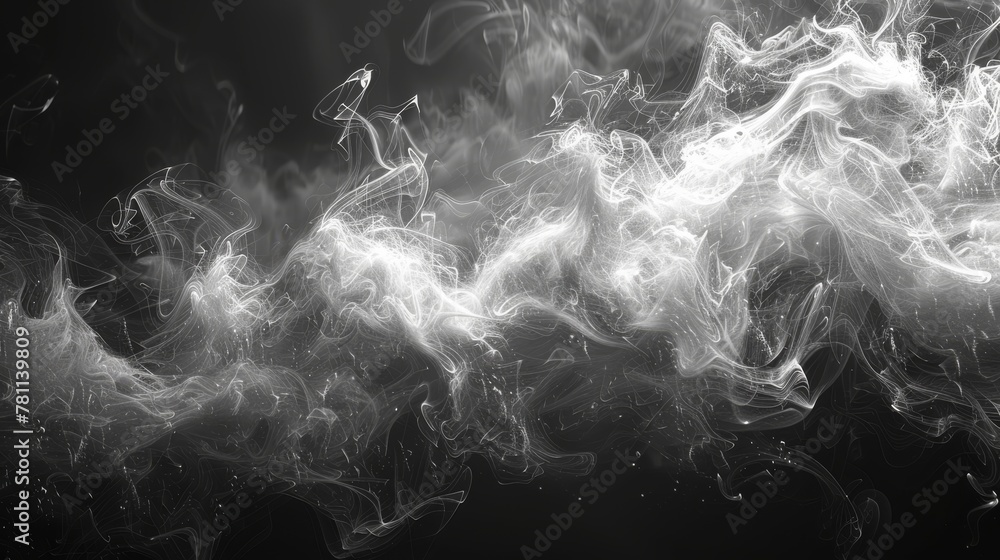 Leinwandbilder the background of this image is an abstract grey color smoke with a dark background