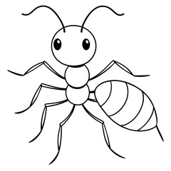 ant cartoon isolated