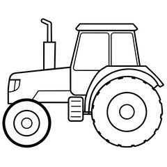 tractor isolated vector illustration