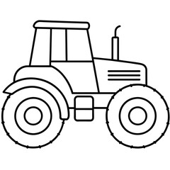 tractor isolated vector illustration