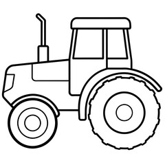 tractor isolated vector illustration