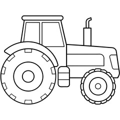 tractor isolated vector illustration