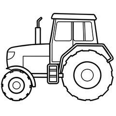 tractor isolated vector illustration
