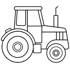 tractor isolated vector illustration