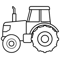 Obraz premium tractor isolated vector illustration