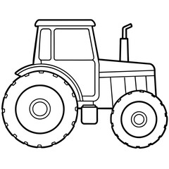 tractor isolated vector illustration