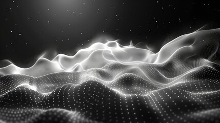 Dots clouds, blizzard, whirlwind. White smoke, fog, spray on transparent background. Dynamic 3D elements.