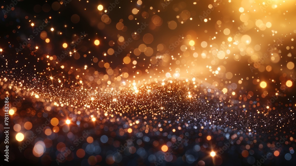Poster optical illusion of sparkling magical dust particles. modern image of sparks and stars. modern image
