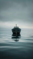 An eerie stillness surrounds you as you gaze out at the distant horizon